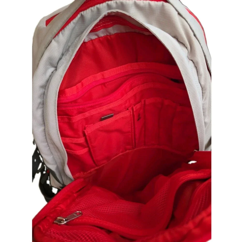 The North Face Surge II Transit Backpack SURGE 2 Hiking Camping Outdoor Gray Red